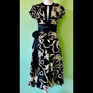 DVF Silk Wrap Dress - Cherub & Heart Print